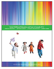 Cover of Early childhood education and care in Canada 2014