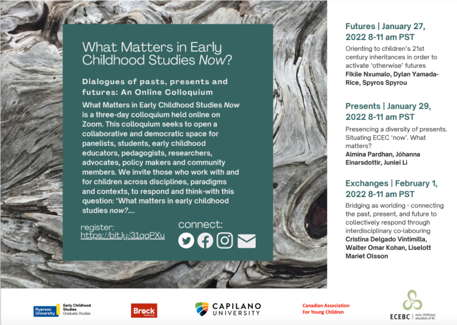 Event-What matters in early childhood studies now?