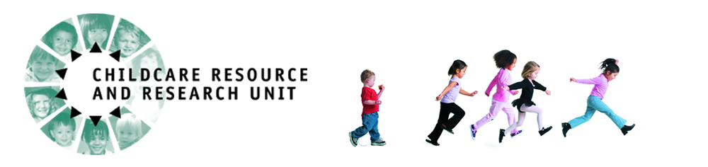 graphic of CRRU logo and kids running