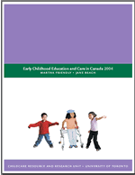 Cover of Early childhood education and care in Canada 2004