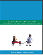 cover image of "Early childhood education and care in Canada 2006"