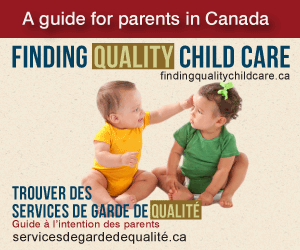 Graphic for Finding quality child care / Trouver des services de garde de qualit