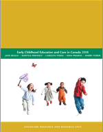 cover image of "Early childhood education and care in Canada 2008"