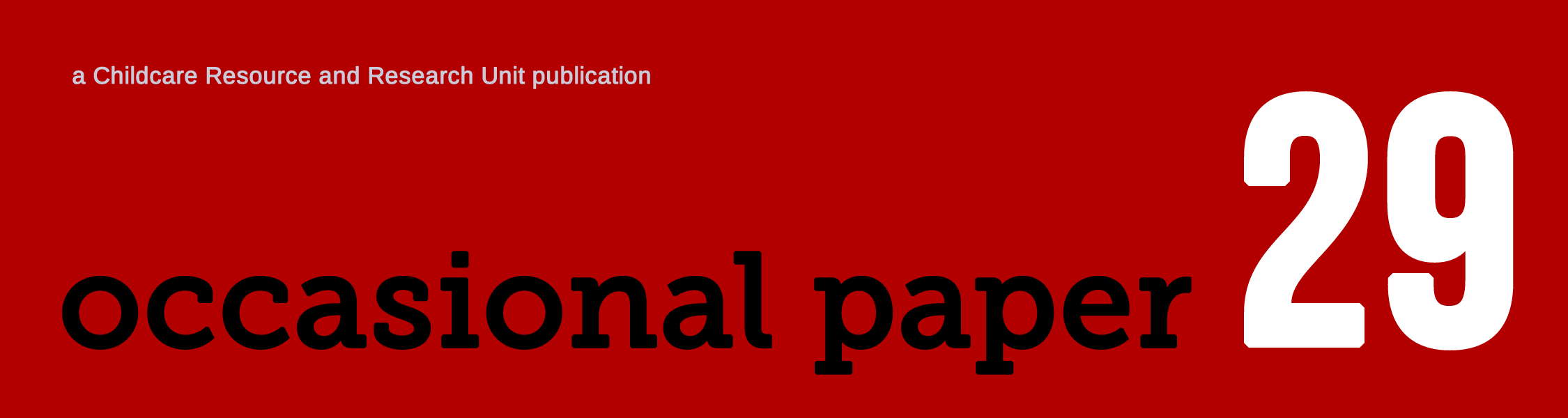 Occasional paper 29 logo