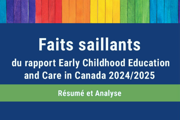 Faits saillants du rapport Early Childhood Education and Care in Canada 2024/2025: Résumé et Analyse