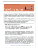 Front page of briefing note: What direction now? Ontario’s Funding and Management Guidelines for 2023 and beyond