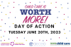 Child care is worth more - Day of action - Tuesday June 20th 2023 - OCBCC, AECEO & TCBCC